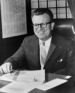 Larry O'Brien serving as Special Assistant to the President for Congressional Relations and Personnel. Photo courtesy of JFK Library