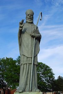Statue of St. Malachy in Sterling Heights, Michigan