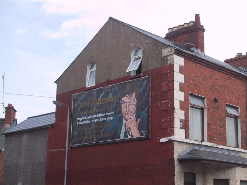 Belfast mural of Pat Finucane.