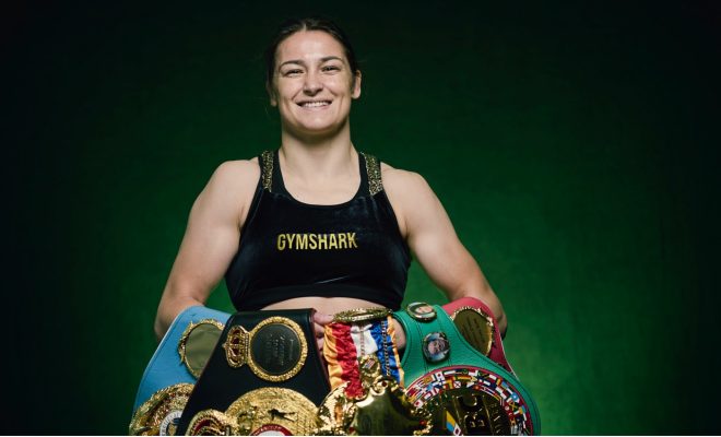 Olympic Gold Medalist aand Irish hero Katie Taylor. Photo: Ed Mulholland/Matchroom Boxing