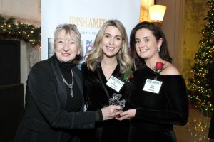 Patricia Harty presents to Honorees Erin McGovern and Una Marley.