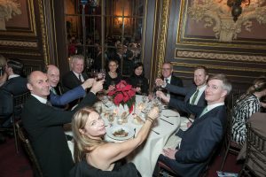 Guests toast the Business 100 honorees.