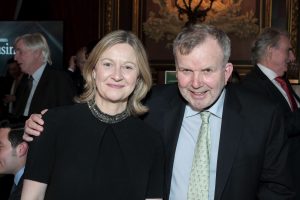 Publisher Niall O'Dowd with Irish Deputy Secretary General Sonja Hyland.