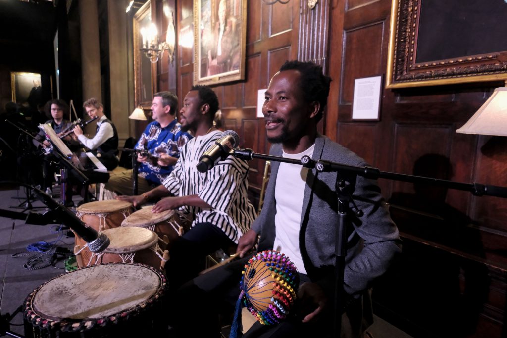 The Ghanaian Irish Fusion group of musicians.